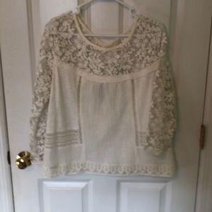 White lace blouse